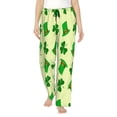 thumbnail image 1 of Uemuo St. Patrick's Day Pattern Women's Wide Leg Palazzo Lounge Pants with Pockets Light Weight Loose Comfy Casual Pajama Pants-XX-Large, 1 of 6