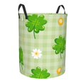 thumbnail image 1 of Uemuo St Patrick's Day11 Pattern Circular Laundry Hamper Basket with handles,Collapsible laundry basket,Large capacity laundry hamper,Laundry Organizer-Small, 1 of 8
