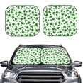 thumbnail image 1 of Uemuo St Patrick's Day4 Printed 2 PCS Car Windshield Sun Shade, Auto Sun Heat and UV Rays Blocker, Foldable Automotive Front Window Sunshade Protector, 1 of 7