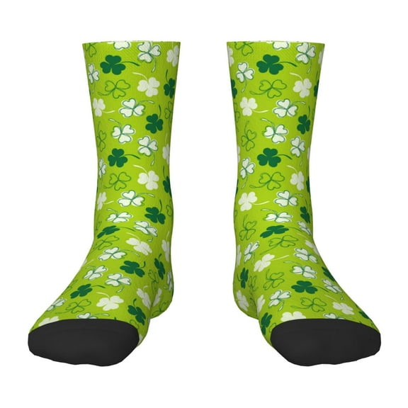 Uemuo St Patrick's Day7 Printed Kids Boys Socks Seamless Crew Socks Crazy Funny Athletic Sport Socks for Children