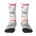 thumbnail image 1 of Uemuo Stamp Set Collection Pattern Women's Crew Socks, Soft Durable Breathable Moisture-Wicking with Odor Control Cotton socks, 1 of 9