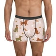 thumbnail image 1 of Uemuo Star Cute Dog Pattern Men's Boxer Briefs,Trunk Anti-Chafing,Comfortable, Durable, and Stylish Underwear-, 1 of 9