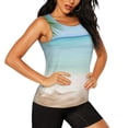 thumbnail image 1 of Uemuo Starfish in Beach Pattern Workout Tank Tops for Women Breathable Moisture-wicking tank top Sleeveless Running Loose Fit Yoga Tops Active Shirts Sports Gym Exercise, 1 of 9