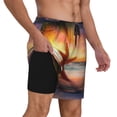 thumbnail image 1 of Uemuo Starfish Sunset Sea Beach Pattern Mens Swim Trunks Quick Dry Board Shorts with Mesh Lining, Stretch Beach Shorts Quick Dry No-Chafing Board Shorts-, 1 of 9