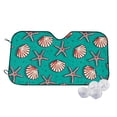 thumbnail image 1 of Uemuo Starfish and Shell Pattern Accordion Car Windshield Sun Shade, Foldable Reflective Sun Visor for Car, Reflector Windshield Sunshade-Medium, 1 of 7