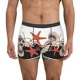 thumbnail image 1 of Uemuo Starfishes Shells Pattern Men's Boxer Briefs,Trunk Anti-Chafing,Comfortable, Durable, and Stylish Underwear-Medium, 1 of 9
