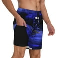 thumbnail image 1 of Uemuo Steel Skull Pattern Mens Swim Trunks Quick Dry Board Shorts with Mesh Lining, Stretch Beach Shorts Quick Dry No-Chafing Board Shorts-, 1 of 9