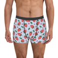thumbnail image 1 of Uemuo Strawberries Pattern Men's Boxer Briefs,Trunk Anti-Chafing,Comfortable, Durable, and Stylish Underwear-Large, 1 of 9