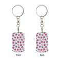 thumbnail image 1 of Uemuo Strawberries Pattern Rectangular Metal Keychain - Durable, Stylish, and Personalized Key Ring for Men and Women,Engraved Keychain,Gift Slim Sturdy Keychain, 1 of 7