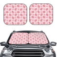 thumbnail image 1 of Uemuo Strawberries Printed 2 PCS Car Windshield Sun Shade, Auto Sun Heat and UV Rays Blocker, Foldable Automotive Front Window Sunshade Protector, 1 of 7