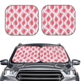 thumbnail image 1 of Uemuo Strawberries Printed 2 PCS Car Windshield Sun Shade, Auto Sun Heat and UV Rays Blocker, Foldable Automotive Front Window Sunshade Protector, 1 of 7