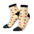 thumbnail image 1 of Uemuo Strawberries Printed Crew Socks, Moisture-Wicking Socks, Athletic Socks for Men Breathable Cushion Socks Casual Sport Socks for Running Traveling, 1 of 6