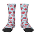 thumbnail image 1 of Uemuo Strawberries Printed Kids Boys Socks Seamless Crew Socks Crazy Funny Athletic Sport Socks for Children, 1 of 6