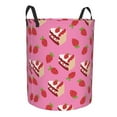 thumbnail image 1 of Uemuo Strawberry Cake Pattern Circular Laundry Hamper Basket with handles,Collapsible laundry basket,Large capacity laundry hamper,Laundry Organizer-, 1 of 8