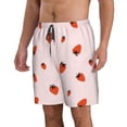 thumbnail image 1 of Uemuo Strawberry Pattern Men's Swim Trunks Hawaiian Beach Bathing Suit Swimsuits Beach Quick-Dry Shorts with Pockets-3X-Large, 1 of 9