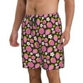 thumbnail image 1 of Uemuo Strawberry Pattern Men's Swim Trunks Hawaiian Beach Bathing Suit Swimsuits Beach Quick-Dry Shorts with Pockets-Medium, 1 of 9