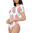 thumbnail image 1 of Uemuo Strawberry Pattern Women's One Piece Short Sleeve Swimsuit Rash Guard Surfing Modest Quick-drying Swimsuit Beach Essentials-, 1 of 9