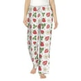 thumbnail image 1 of Uemuo Strawberry Pattern Women's Wide Leg Palazzo Lounge Pants with Pockets Light Weight Loose Comfy Casual Pajama Pants-X-Large, 1 of 9