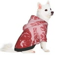 thumbnail image 1 of Uemuo Striped Meat for Winter Dog Hoodie Sweatshirts with Pockets Warm Dog Clothes for Small Dogs Chihuahua-Small, 1 of 8