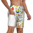 thumbnail image 1 of Uemuo Summer Animal Pattern Mens Swim Trunks Quick Dry Board Shorts with Mesh Lining, Stretch Beach Shorts Quick Dry No-Chafing Board Shorts-X-Large, 1 of 9