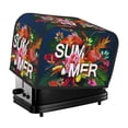 thumbnail image 1 of Uemuo Summer Birds and Flowers Print Toaster Cover 2 Slice, Small Kitchen Appliance Covers, Toaster Oven Cover with Loop, Bread Machine Cover Dust Cover Protection, 1 of 7