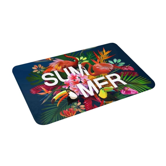 Uemuo Summer Birds and Flowers Printed Door Mat Indoor Doormat 16"x24",Front Back Door Mats Non Slip Entrance Rugs,Inside Doormats for Entryway