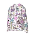 thumbnail image 1 of Uemuo Summer with Flamingo Pattern Women's Full Zip UPF 50+ Sun Protection Hoodie Jacket Long Sleeve Sun Shirt Hiking Outdoor Performance with Pockets-Large, 1 of 9