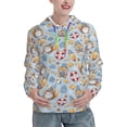 thumbnail image 1 of Uemuo Summer Time With Gnome Pattern Women's Hoodie with Eye-catching Drawstrings- Casual Pullover Hoodie with Kangaroo Pocket, Stylish Hooded Sweatshirt-Medium, 1 of 7