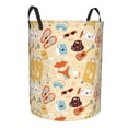 thumbnail image 1 of Uemuo Summer Travel Pattern Circular Laundry Hamper Basket with handles,Collapsible laundry basket,Large capacity laundry hamper,Laundry Organizer-, 1 of 8