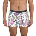 thumbnail image 1 of Uemuo Summer with Flamingo Pattern Men's Boxer Briefs,Trunk Anti-Chafing,Comfortable, Durable, and Stylish Underwear-Small, 1 of 9
