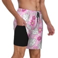 thumbnail image 1 of Uemuo Sunflower Rabbit Pattern Mens Swim Trunks Quick Dry Board Shorts with Mesh Lining, Stretch Beach Shorts Quick Dry No-Chafing Board Shorts-X-Large, 1 of 9
