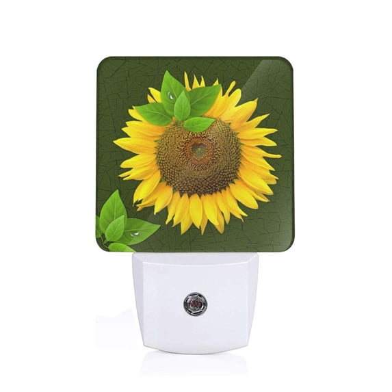 Uemuo Sunflower3 Night Light, Night Lights Plug into Wall, Dusk to Dawn Sensor Warm White Led Night Light 0.5W-EU
