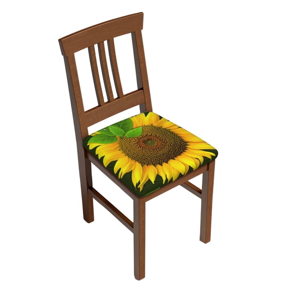 Uemuo Sunflower3 Pattern Waterproof Square Couch Cushion Covers, Magic Sofa Covers Washable, Stretch Sofa Seat Cushion Slipcovers