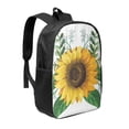 thumbnail image 1 of Uemuo Sunflowers (2) Printed Durable 17-inch Student Backpack - Lightweight, Waterproof, Adjustable Straps, Ideal for School, Work, Travel, 1 of 5