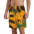 thumbnail image 1 of Uemuo Sunflowers 7 Pattern Men's Swim Trunks Hawaiian Beach Bathing Suit Swimsuits Beach Quick-Dry Shorts with Pockets-XX-Large, 1 of 9