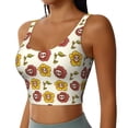 thumbnail image 1 of Uemuo Sunflowers And Skull Pattern Women's Sports Bra - High Impact Support, Breathable, and Comfortable Athletic Bra for Running, Yoga, and Workouts, 1 of 9