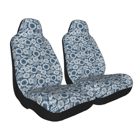Uemuo Sunflowers Pattern Car Seat Covers for Front Seats Waterproof Seat Covers for Cars, Universal Auto Front Seats Protector Fits for Car-1