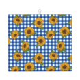 thumbnail image 1 of Uemuo Sunflowers Pattern Dish Drying Mat,16*18 inch Absorbent Dish Drainer Kitchen Counter,Large Size Dish Drying Pad for Countertops,Sinks,Draining Racks, 1 of 6