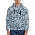 thumbnail image 1 of Uemuo Sunflowers Pattern Men's Hoodie - Casual Pullover Hoodie with Kangaroo Pocket, Stylish Hooded Sweatshirt for Everyday Wear-X-Large, 1 of 7