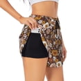 thumbnail image 1 of Uemuo Sunflowers Pattern Women's Athletic Shorts High Waisted Running Shorts with Liner Pockets Gym Elastic Workout Shorts-X-Large, 1 of 9