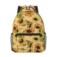 thumbnail image 1 of Uemuo Sunflowers Printed Student Durable Water-resistant Backpack,Travel Backpack,Outdoor Activities Backpack, Laptop Backpack, Multi-compartment Backpack, 1 of 5