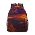 thumbnail image 1 of Uemuo Sunset Valley Western Cowboy Printed Student Durable Water-resistant Backpack,Travel Backpack,Outdoor Activities Backpack, Laptop Backpack, Multi-compartment Backpack, 1 of 5