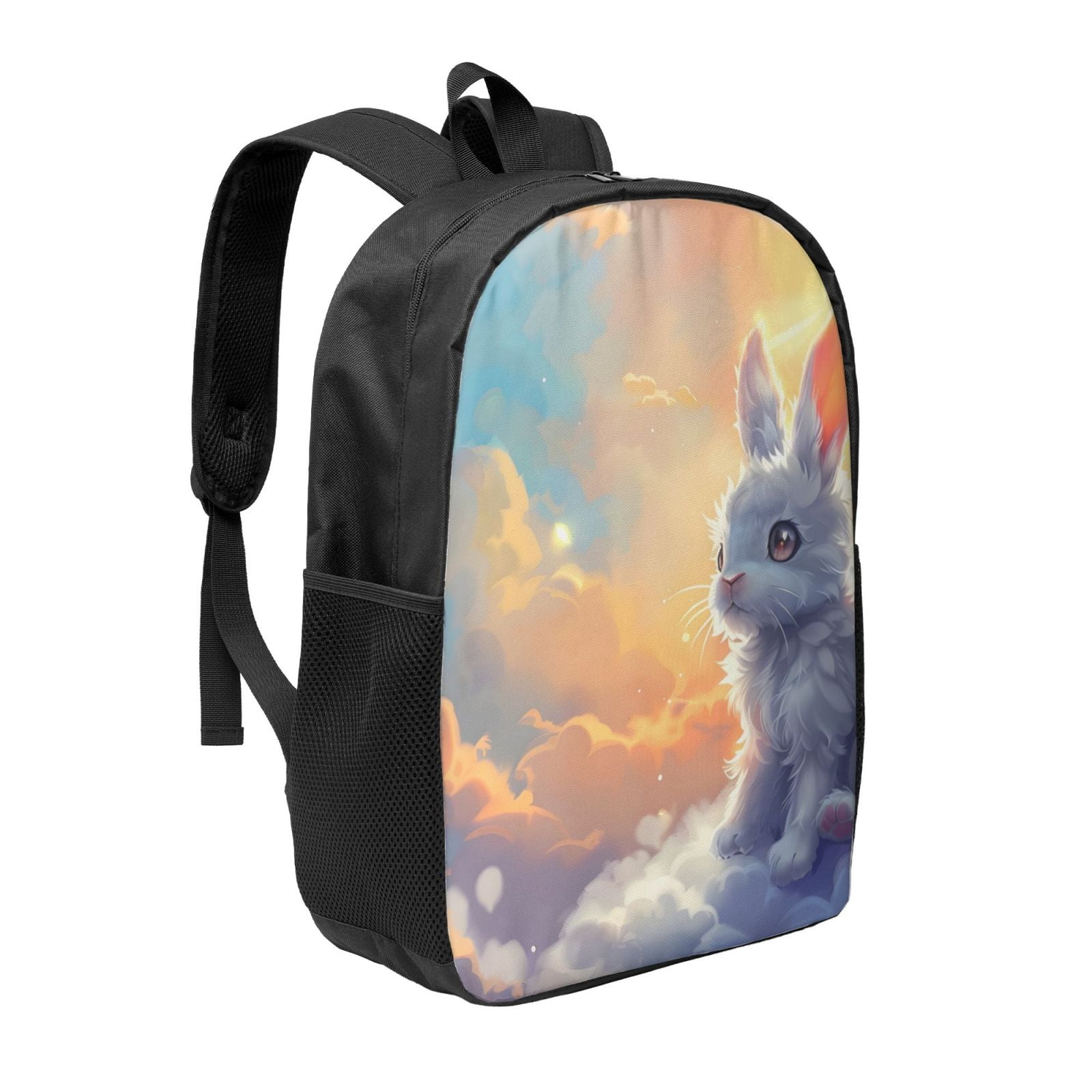 Uemuo Sunshine Colorful Cloud Rabbit Printed Durable 17-inch Student ...