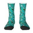 thumbnail image 1 of Uemuo Sushi Pattern Women's Crew Socks, Soft Durable Breathable Moisture-Wicking with Odor Control Cotton socks, 1 of 9