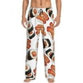 thumbnail image 1 of Uemuo Sushi Roll Pattern Men's Wide Leg Palazzo Lounge Pants with Pockets Light Weight Loose Comfy Casual Pajama Pants-X-Large, 1 of 9