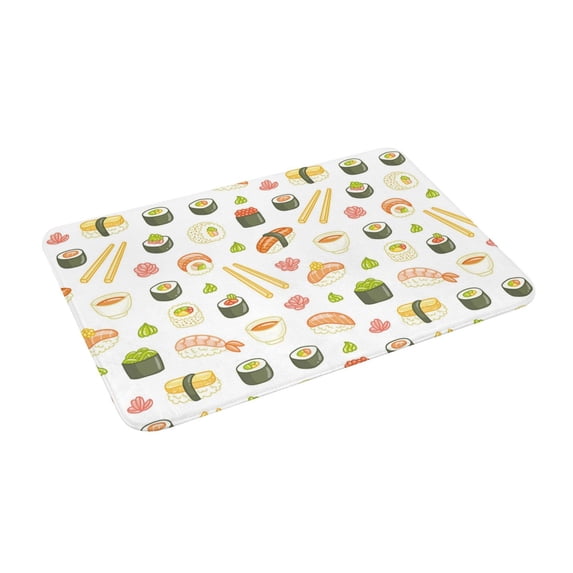 Uemuo Sushi and Rolls Printed Door Mat Indoor Doormat 16"x24",Front Back Door Mats Non Slip Entrance Rugs,Inside Doormats for Entryway