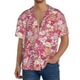 thumbnail image 1 of Uemuo Sweet Pattern Cotton Linen Short Sleeve Shirts,Casual Lightweight Button Down Shirts,Vacation Beach Summer Tops-4X-Large, 1 of 7