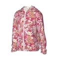 thumbnail image 1 of Uemuo Sweet Pattern Women's Full Zip UPF 50+ Sun Protection Hoodie Jacket Long Sleeve Sun Shirt Hiking Outdoor Performance with Pockets-X-Large, 1 of 9