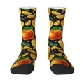 thumbnail image 1 of Uemuo Tangerine Pattern Women's Crew Socks, Soft Durable Breathable Moisture-Wicking with Odor Control Cotton socks, 1 of 9