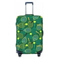 thumbnail image 1 of Uemuo Tennis Rackets and Balls Printed Washable Luggage Cover - Fashion Suitcase Protector Fits 18-32 Inch Luggage -Small, 1 of 9